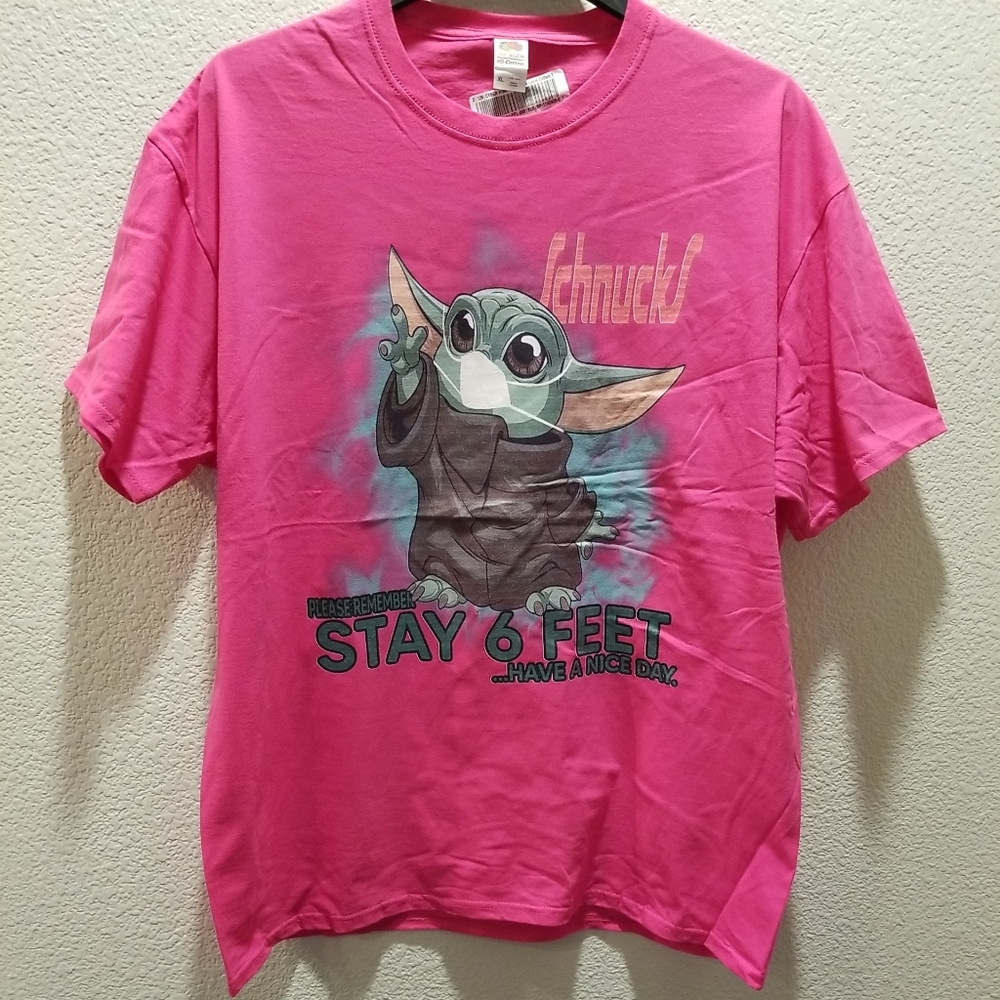 6 Feet T Shirt Pink XL